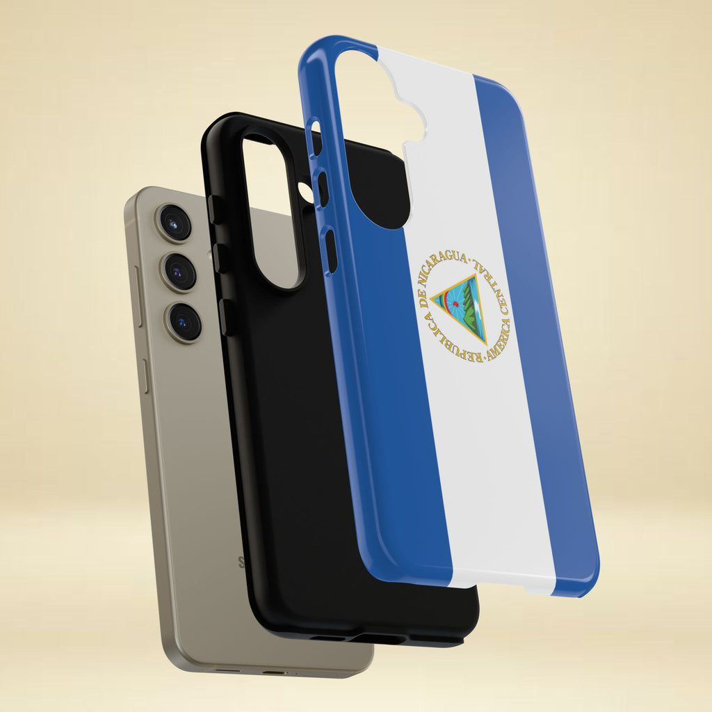 Nicaragua Flag Tough Phone Case - Irie Blues Boutique