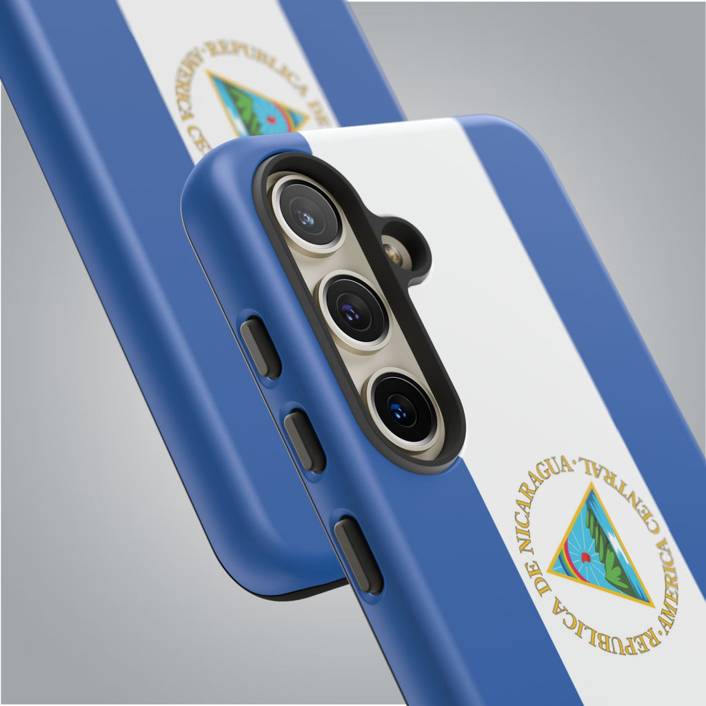 Nicaragua Flag Tough Phone Case - Irie Blues Boutique