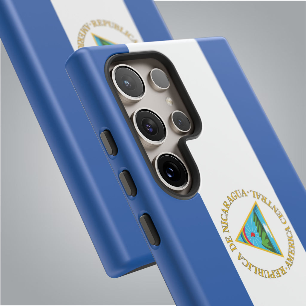 Nicaragua Flag Tough Phone Case - Irie Blues Boutique