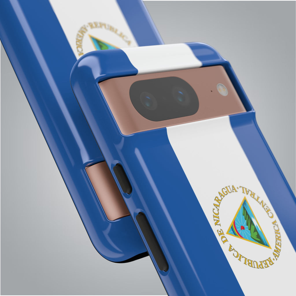 Nicaragua Flag Tough Phone Case - Irie Blues Boutique
