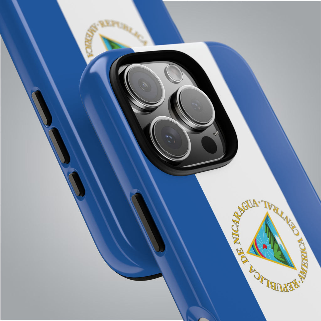 Nicaragua Flag Tough Phone Case - Irie Blues Boutique