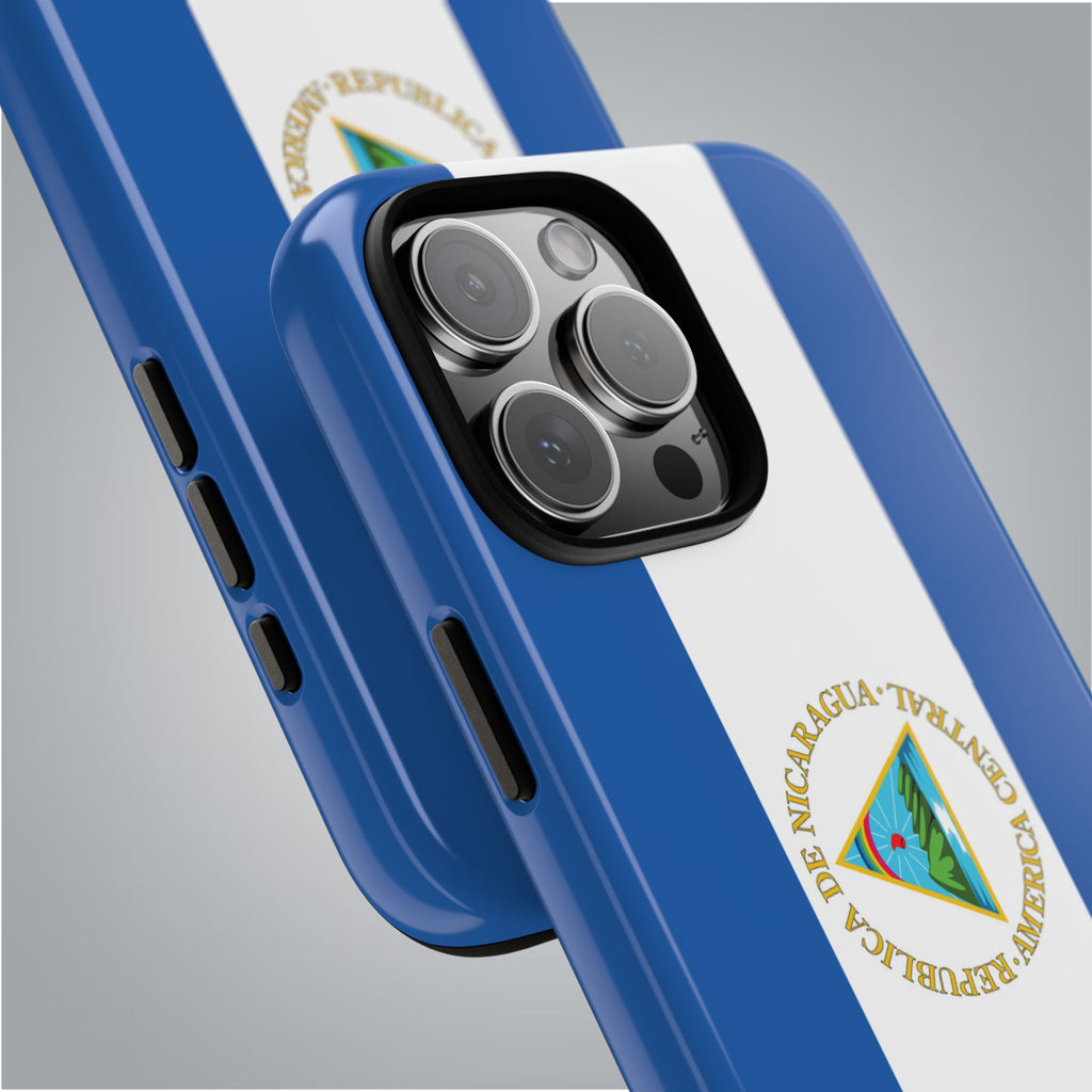 Nicaragua Flag Tough Phone Case - Irie Blues Boutique