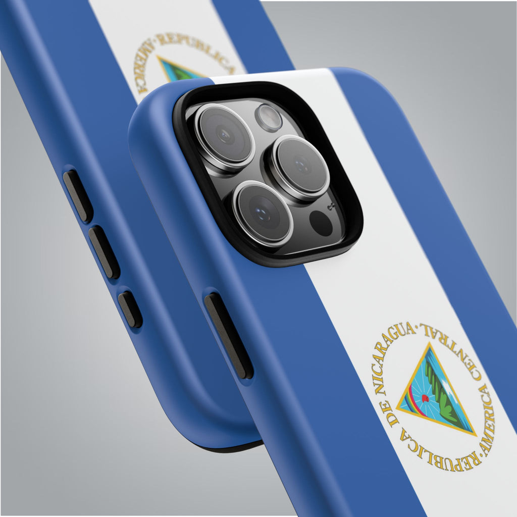 Nicaragua Flag Tough Phone Case - Irie Blues Boutique
