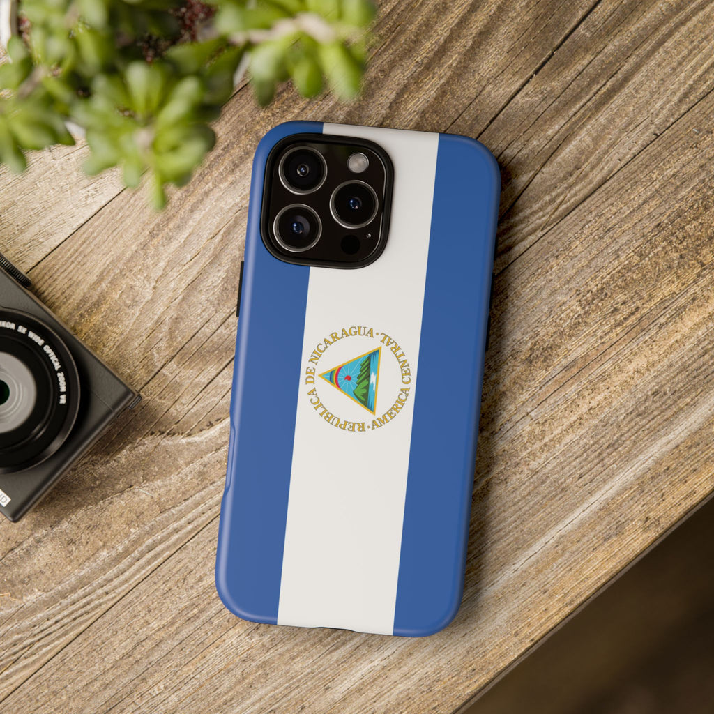 Nicaragua Flag Tough Phone Case - Irie Blues Boutique