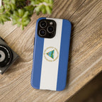 Nicaragua Flag Tough Phone Case - Irie Blues Boutique