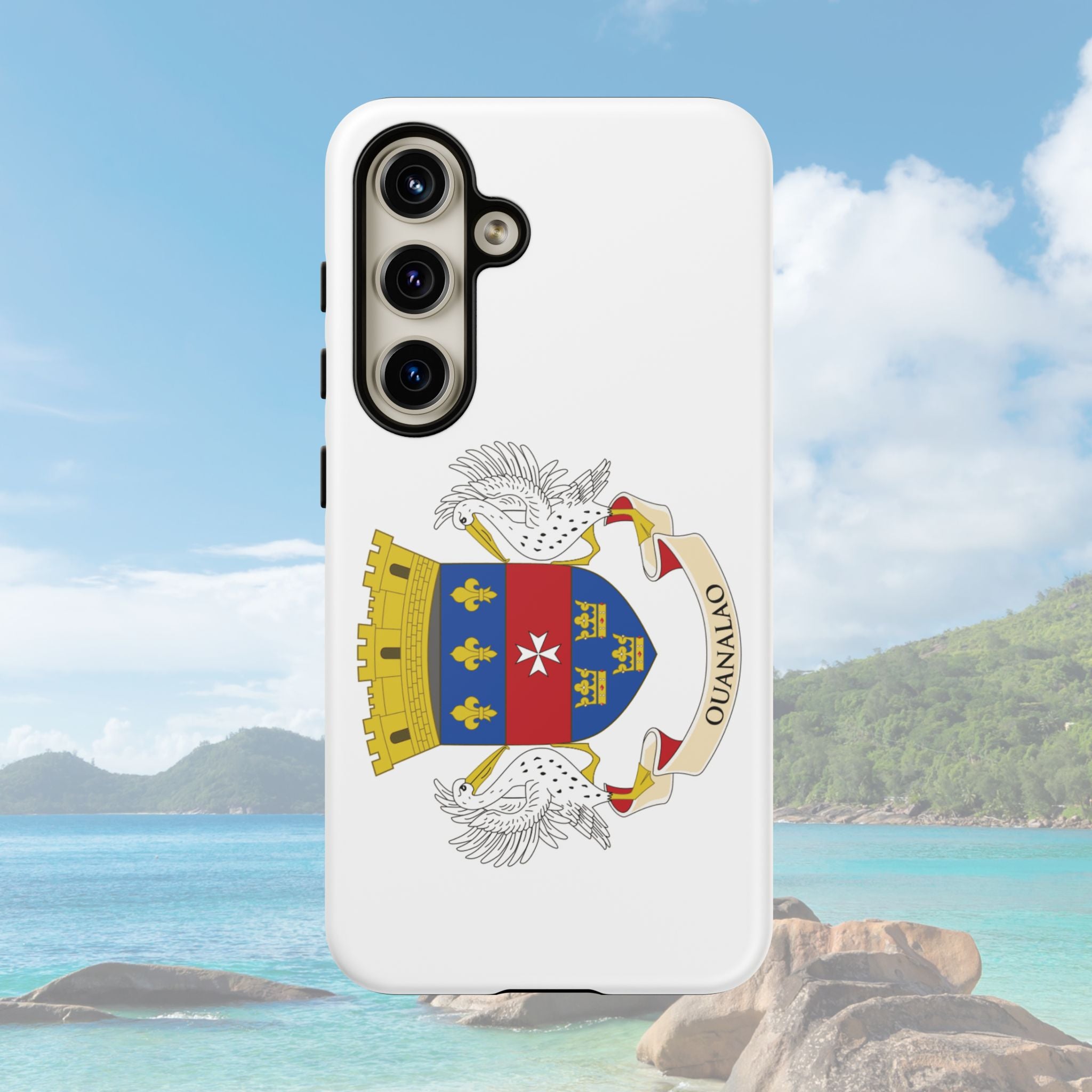 St Barthélemy Flag Tough Phone Case - Irie Blues Boutique