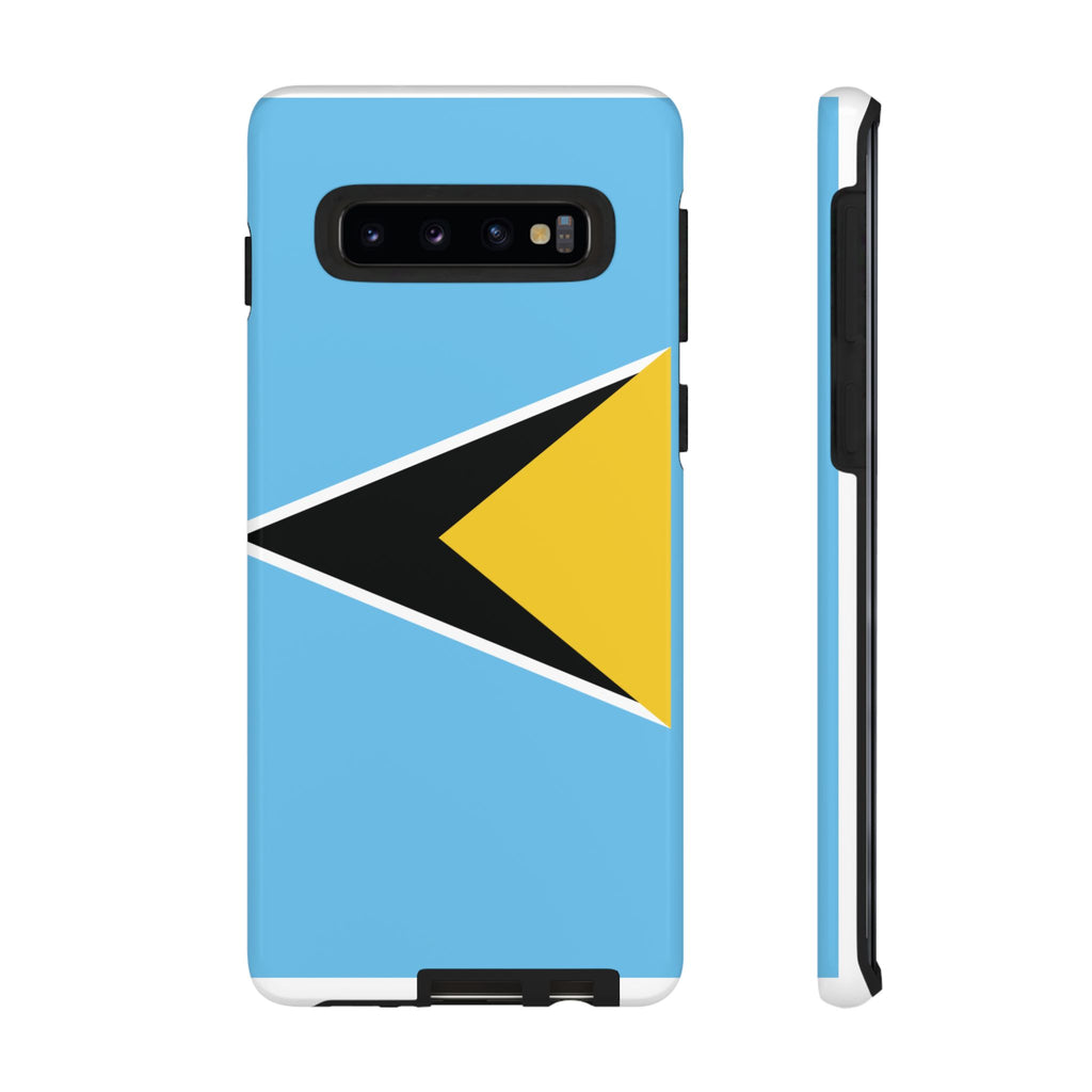 St Lucia Flag Tough Phone Case - Irie Blues Boutique