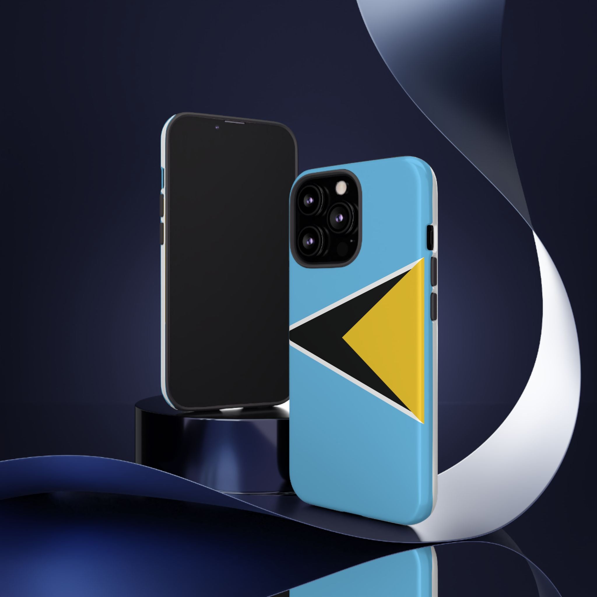 St Lucia Flag Tough Phone Case - Irie Blues Boutique