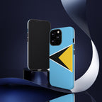 St Lucia Flag Tough Phone Case - Irie Blues Boutique