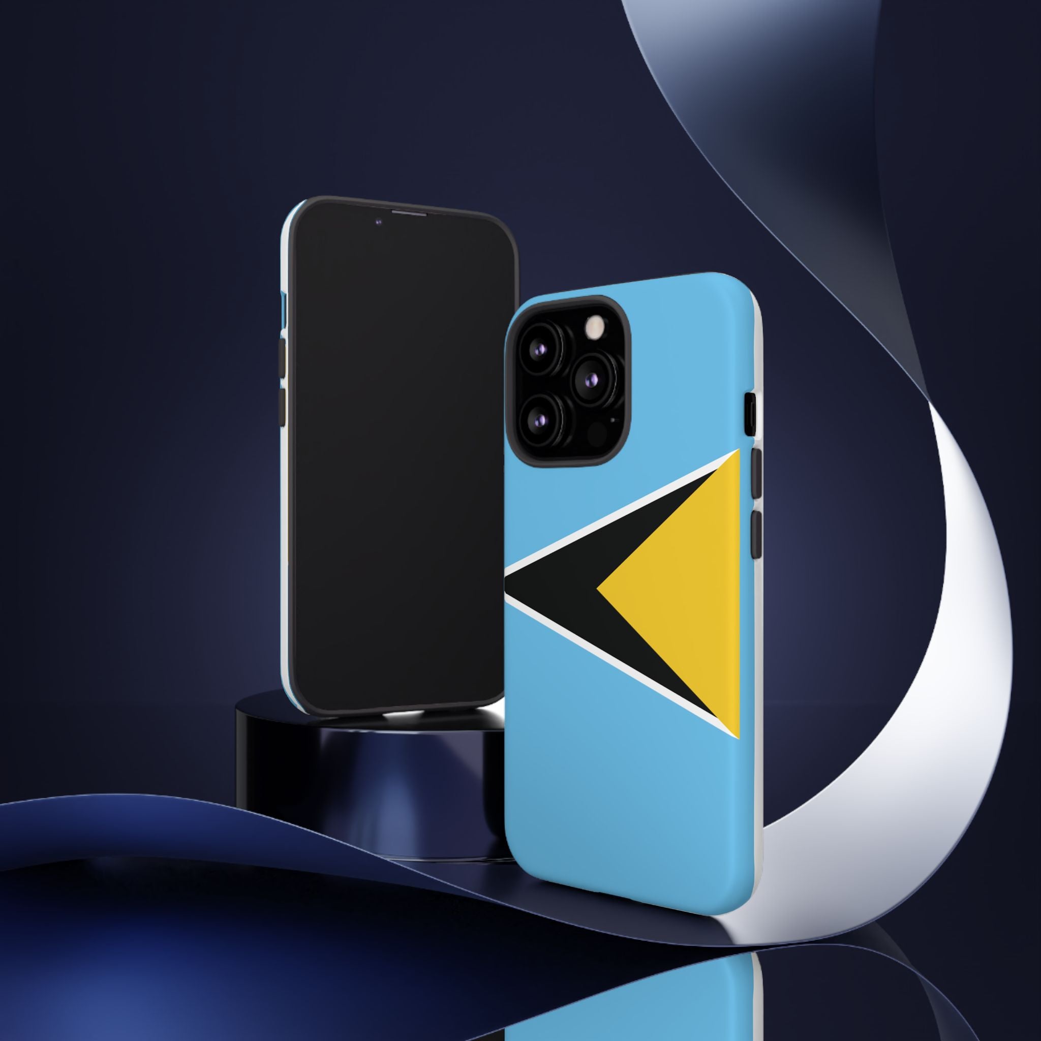 St Lucia Flag Tough Phone Case - Irie Blues Boutique