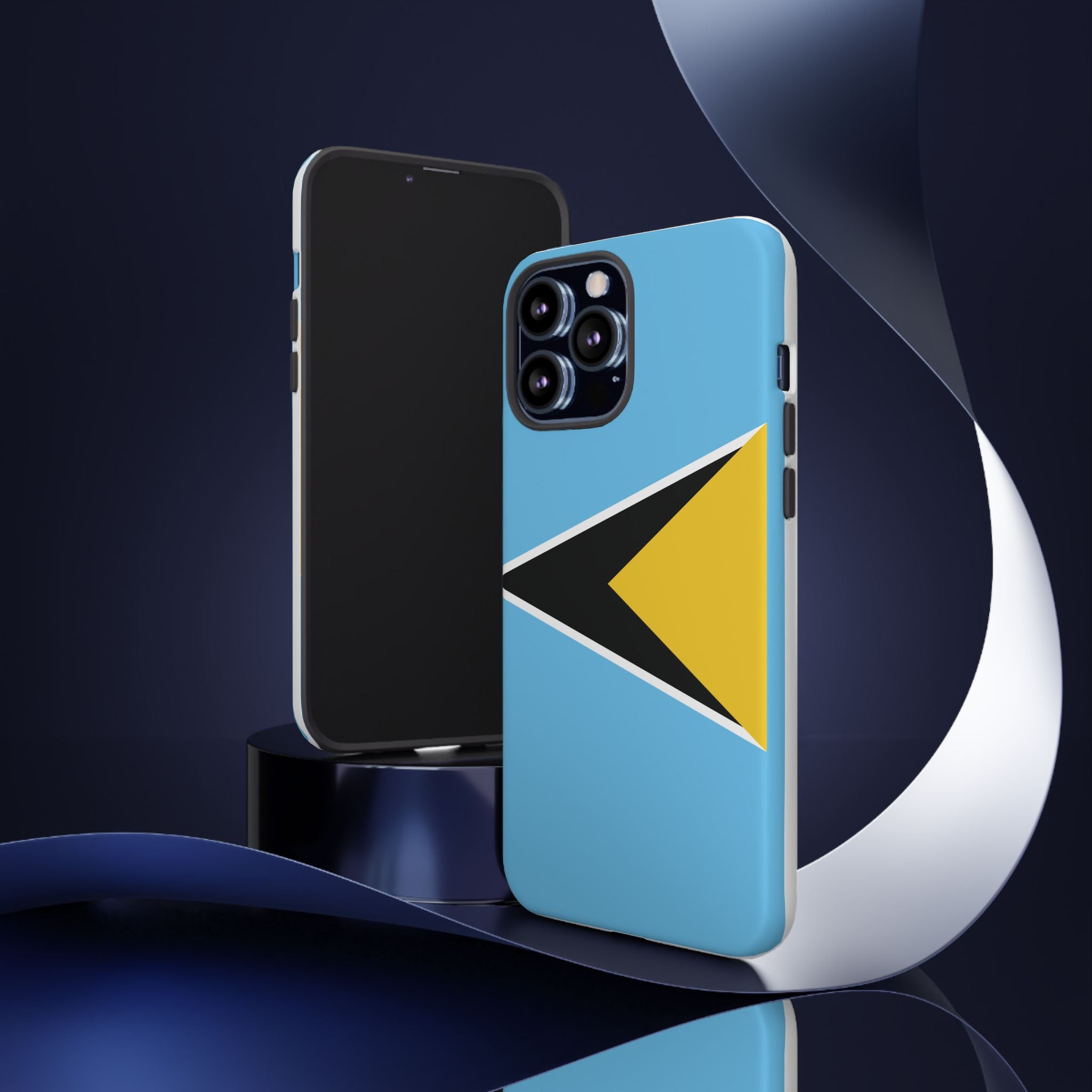 St Lucia Flag Tough Phone Case - Irie Blues Boutique