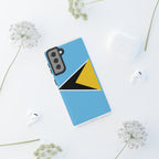St Lucia Flag Tough Phone Case - Irie Blues Boutique
