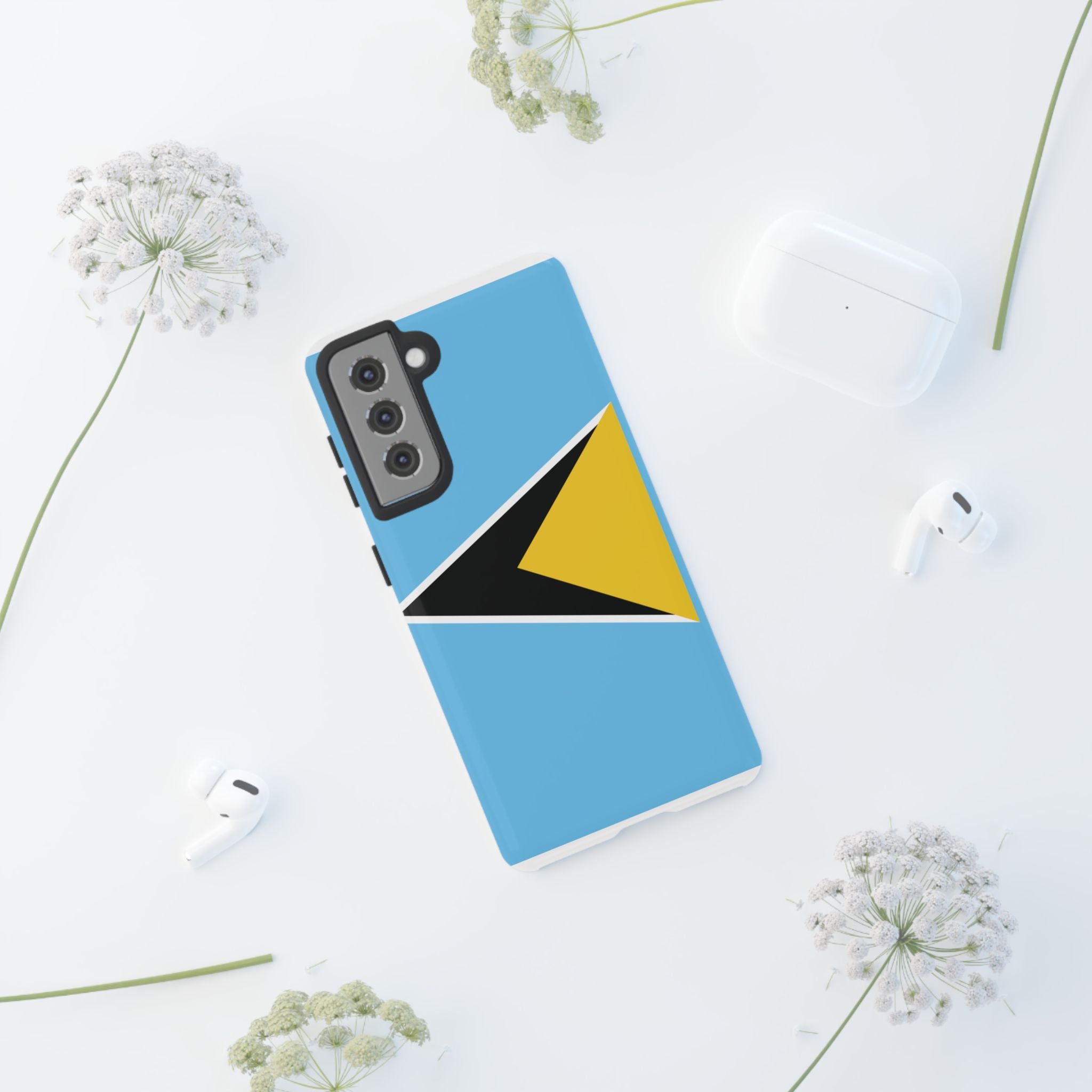 St Lucia Flag Tough Phone Case - Irie Blues Boutique