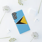 St Lucia Flag Tough Phone Case - Irie Blues Boutique