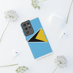 St Lucia Flag Tough Phone Case - Irie Blues Boutique