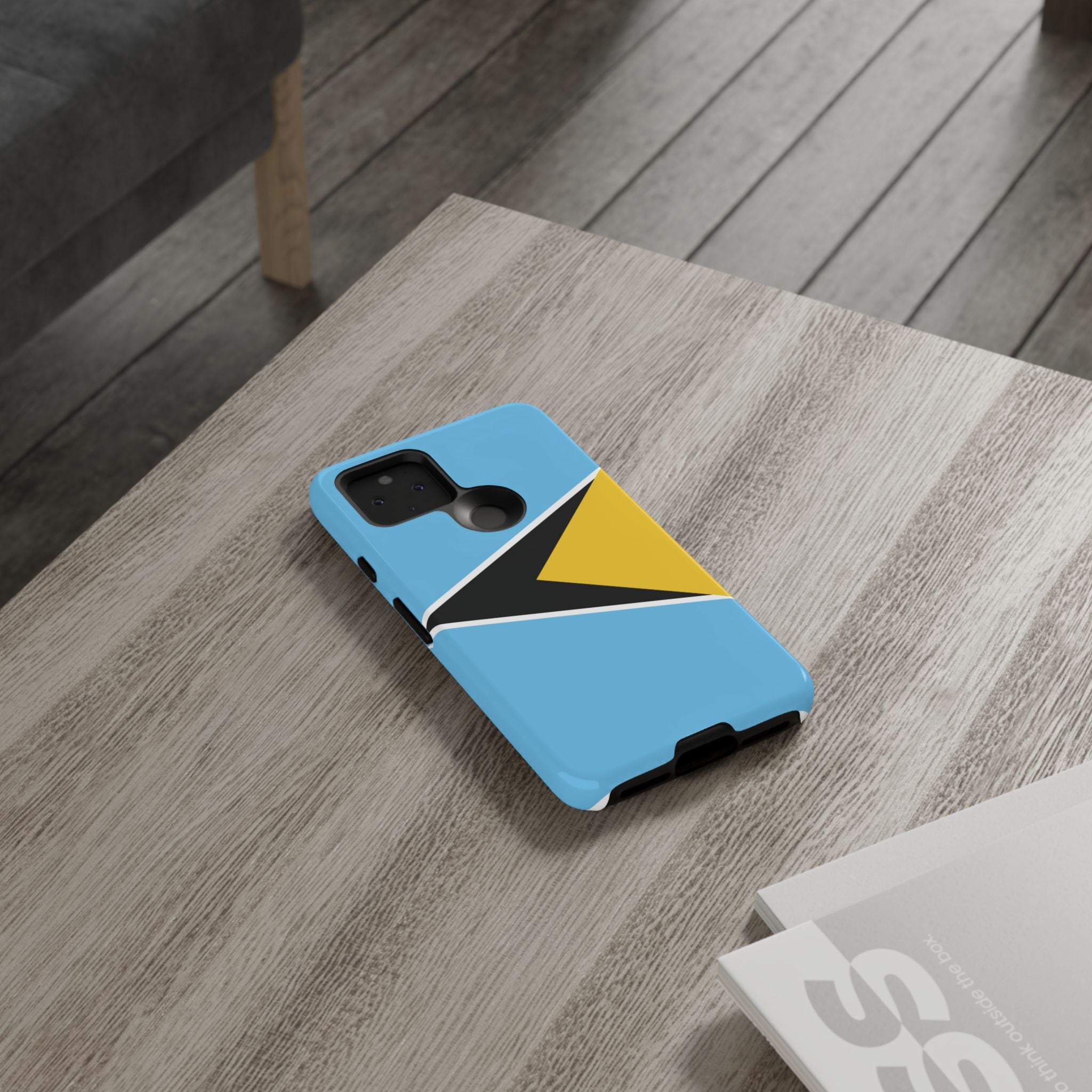 St Lucia Flag Tough Phone Case - Irie Blues Boutique