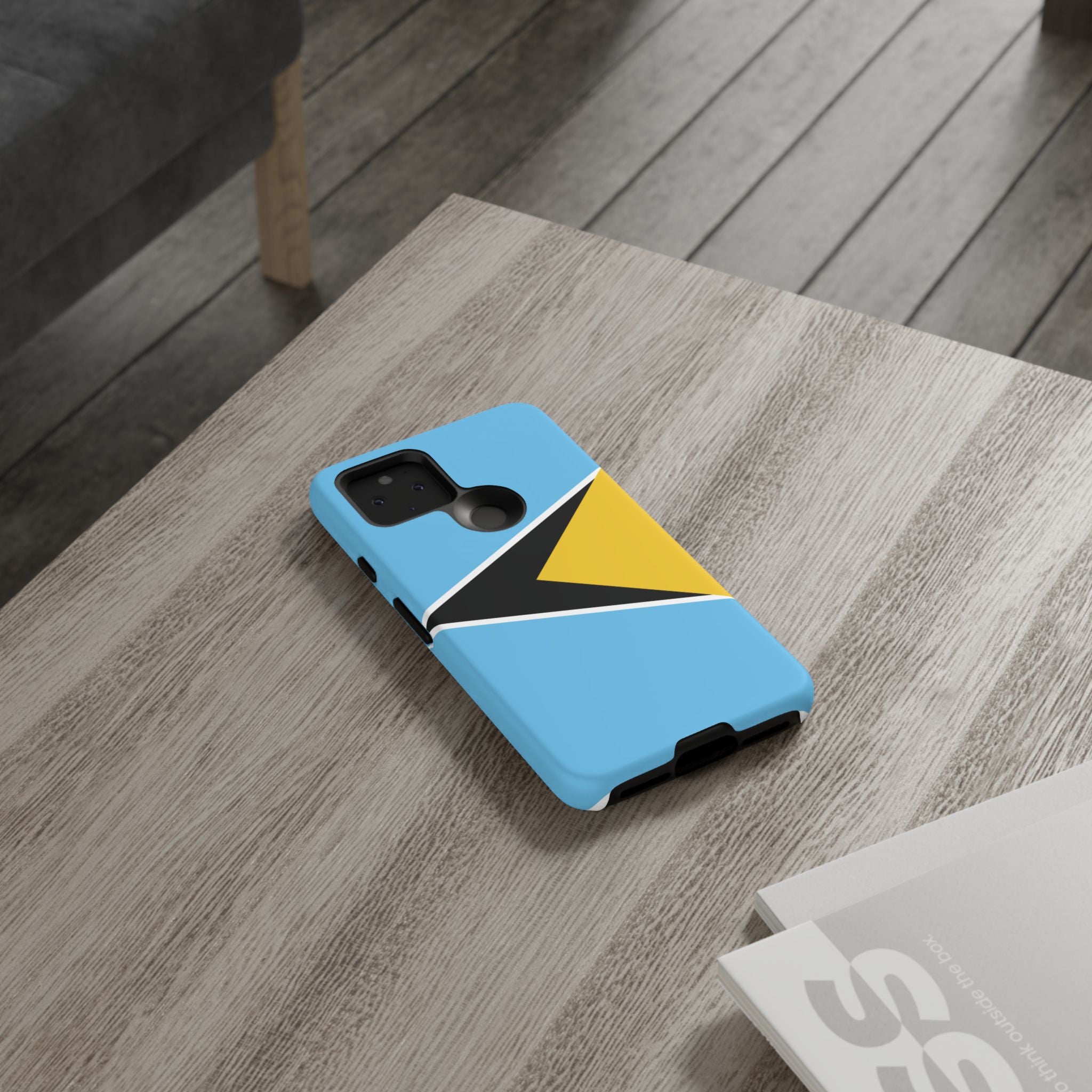 St Lucia Flag Tough Phone Case - Irie Blues Boutique