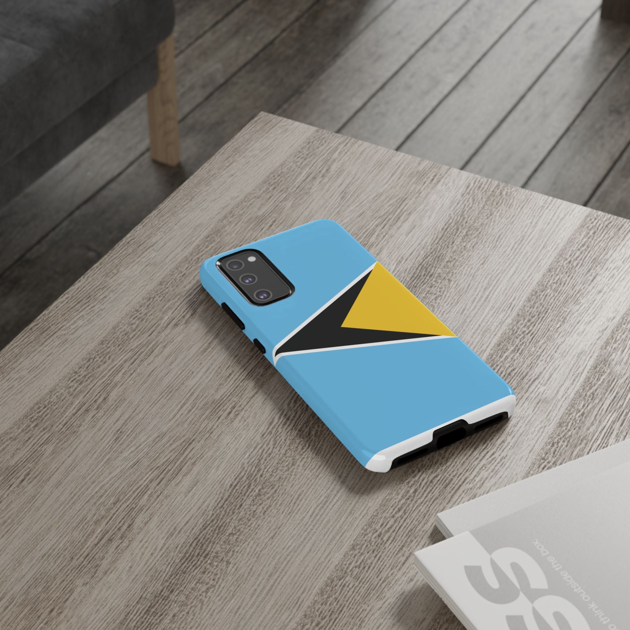 St Lucia Flag Tough Phone Case - Irie Blues Boutique