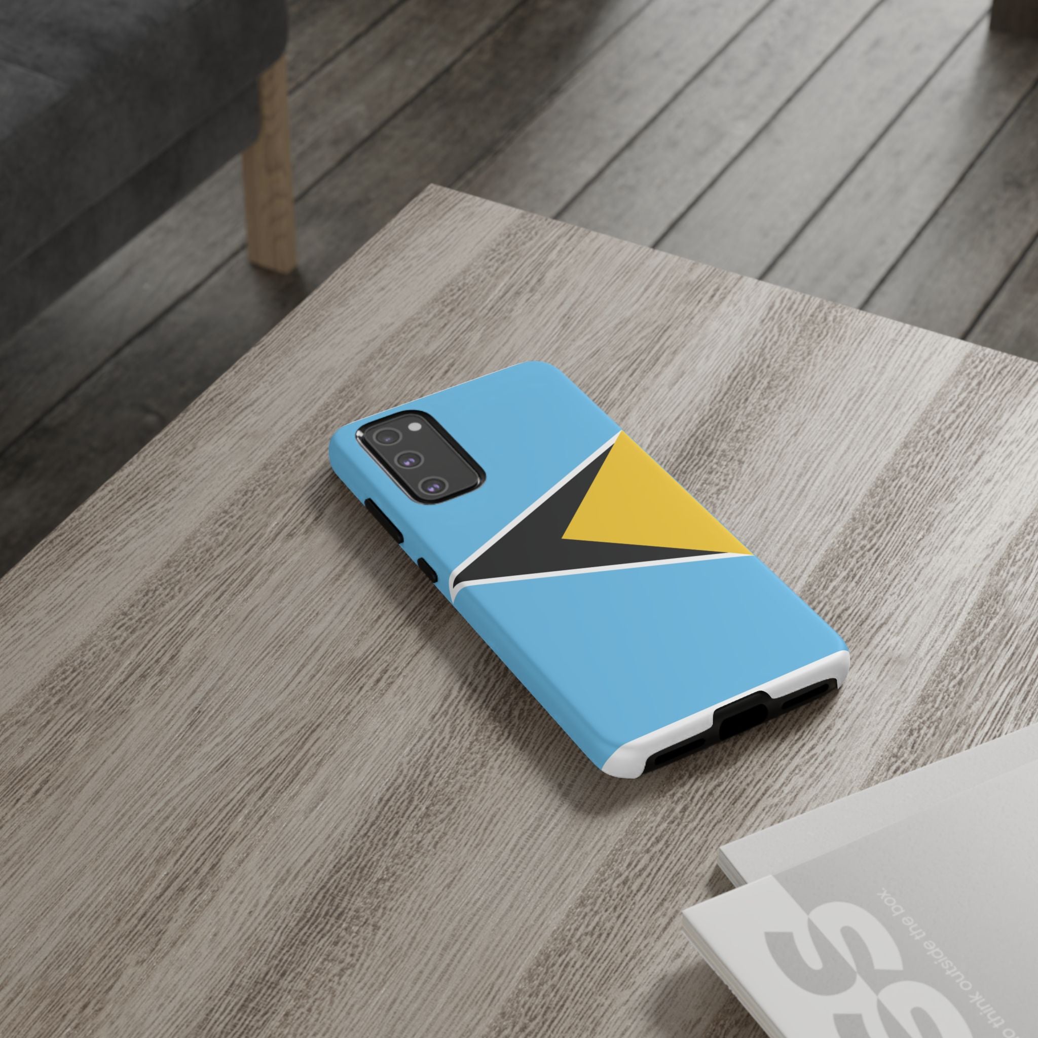 St Lucia Flag Tough Phone Case - Irie Blues Boutique