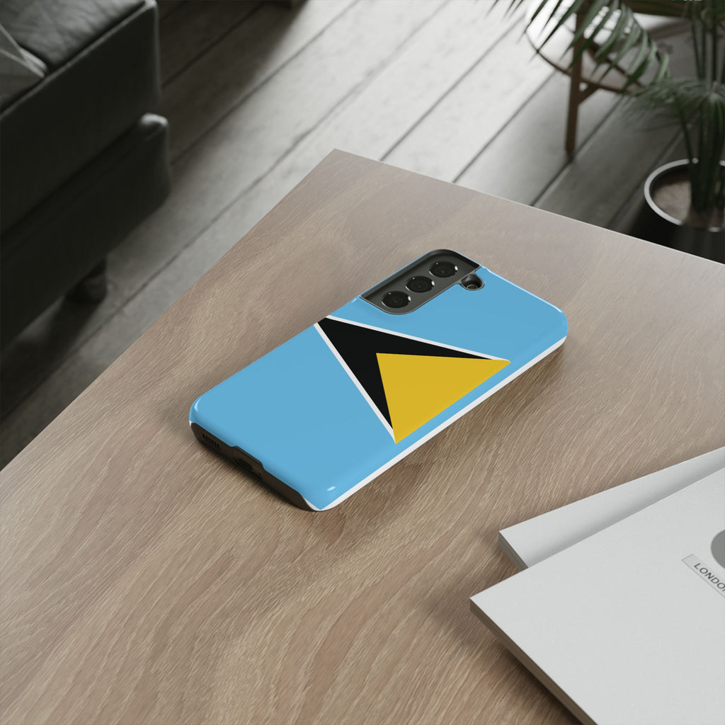 St Lucia Flag Tough Phone Case - Irie Blues Boutique