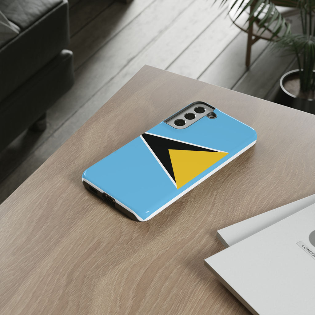St Lucia Flag Tough Phone Case - Irie Blues Boutique