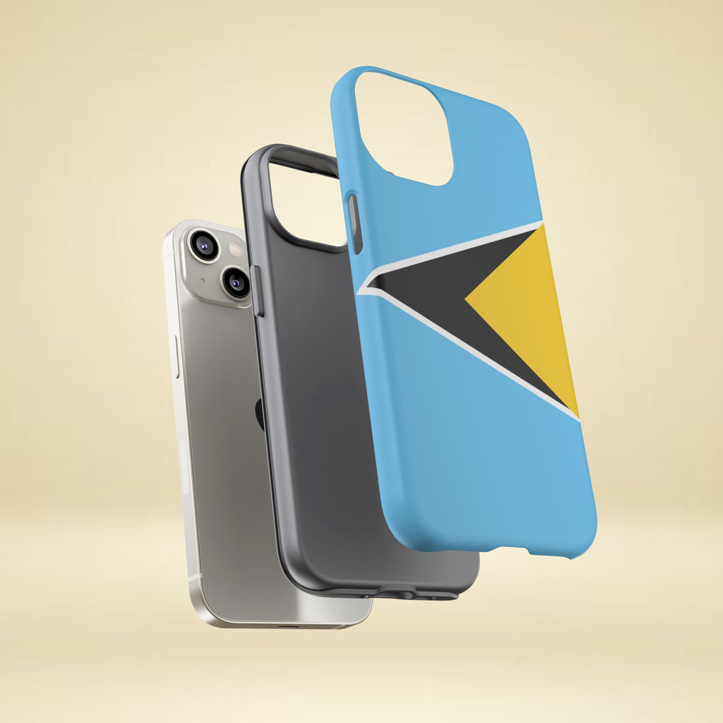 St Lucia Flag Tough Phone Case - Irie Blues Boutique