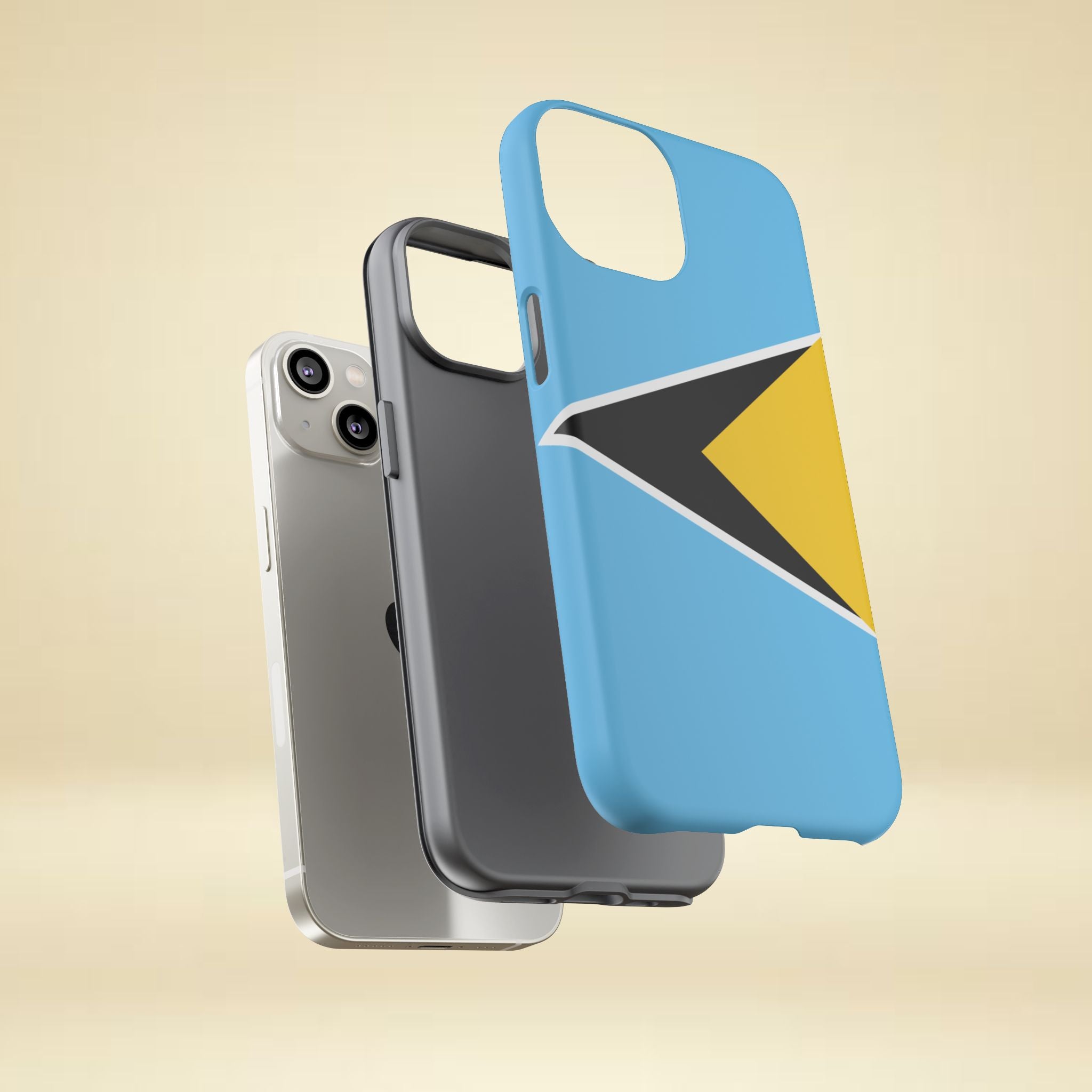 St Lucia Flag Tough Phone Case - Irie Blues Boutique