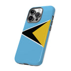 St Lucia Flag Tough Phone Case - Irie Blues Boutique