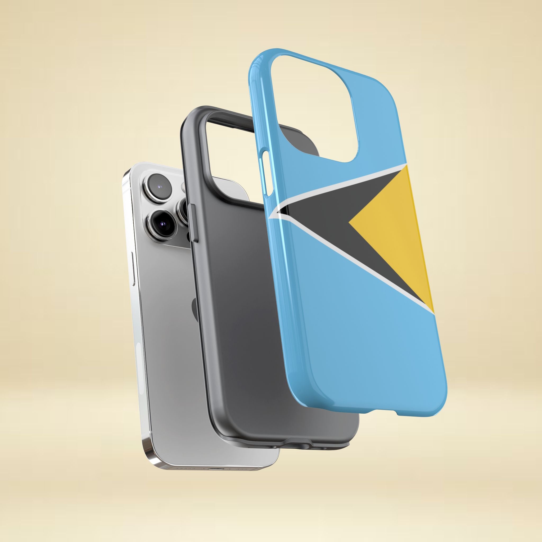 St Lucia Flag Tough Phone Case - Irie Blues Boutique