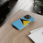 St Lucia Flag Tough Phone Case - Irie Blues Boutique