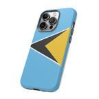 St Lucia Flag Tough Phone Case - Irie Blues Boutique