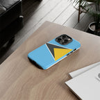 St Lucia Flag Tough Phone Case - Irie Blues Boutique
