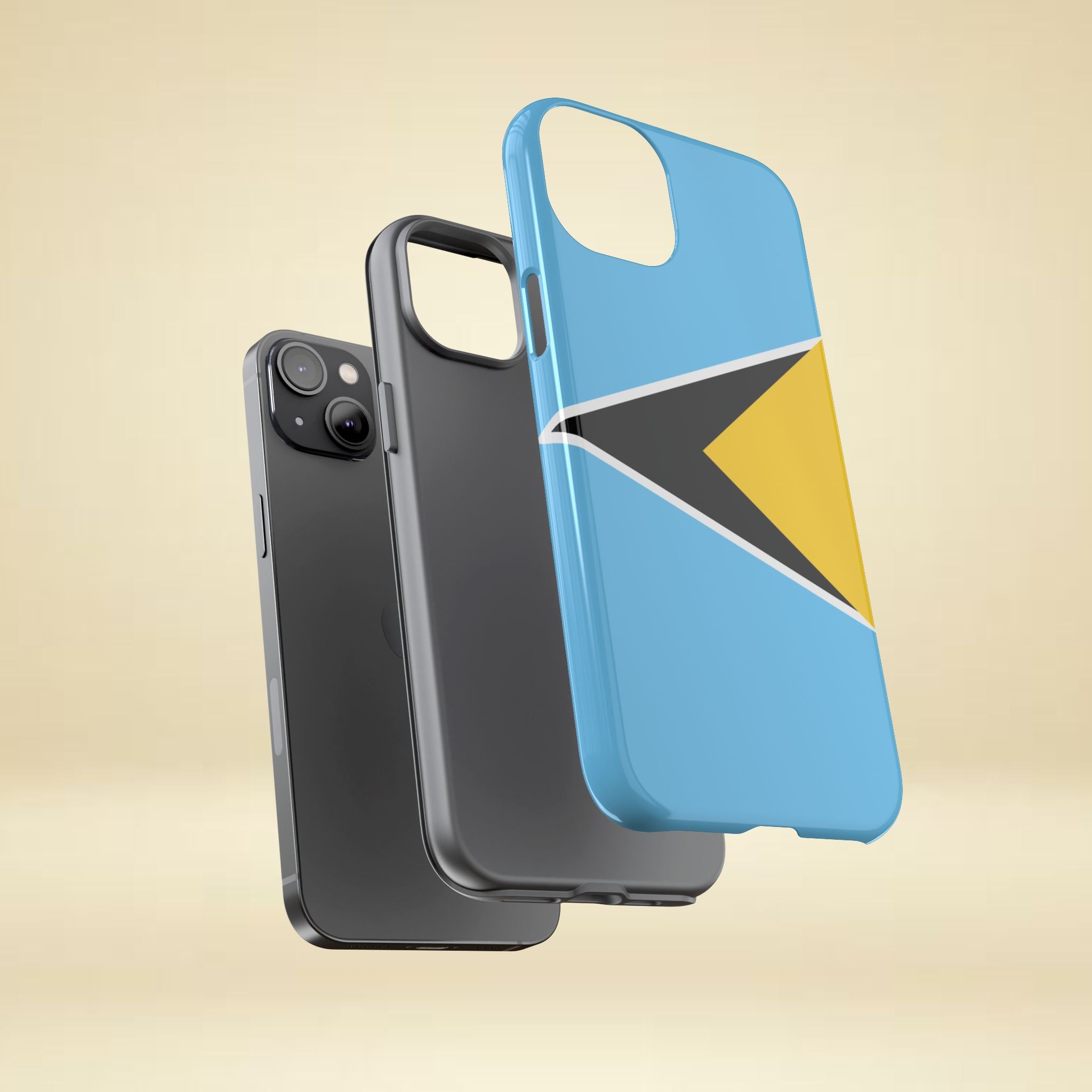 St Lucia Flag Tough Phone Case - Irie Blues Boutique