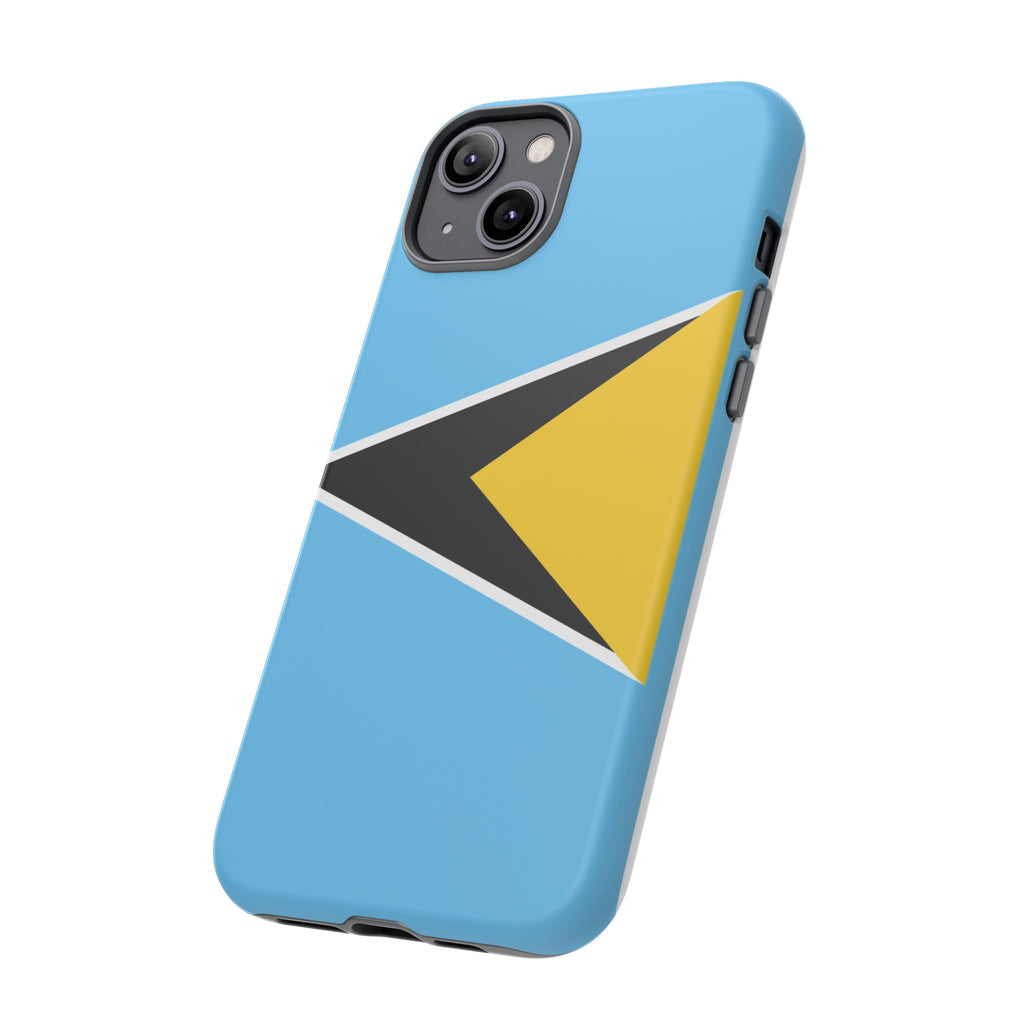 St Lucia Flag Tough Phone Case - Irie Blues Boutique