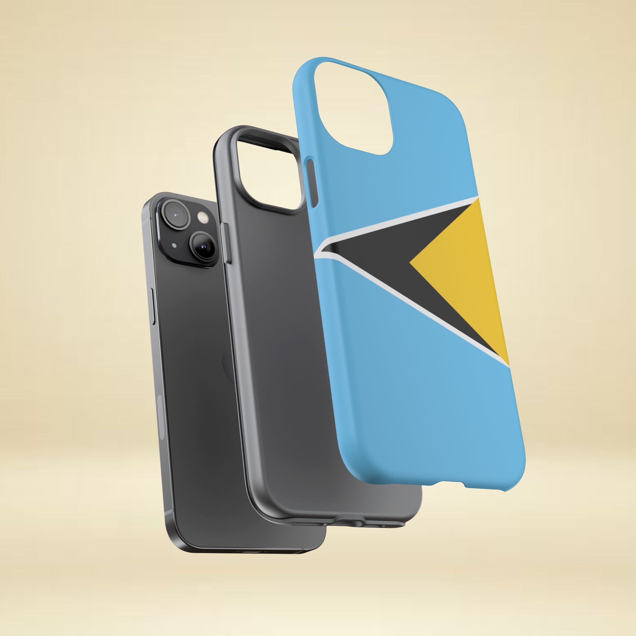 St Lucia Flag Tough Phone Case - Irie Blues Boutique