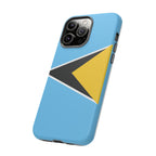 St Lucia Flag Tough Phone Case - Irie Blues Boutique