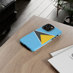 St Lucia Flag Tough Phone Case - Irie Blues Boutique