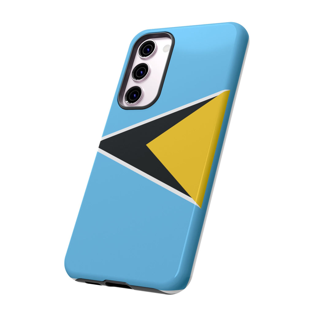 St Lucia Flag Tough Phone Case - Irie Blues Boutique