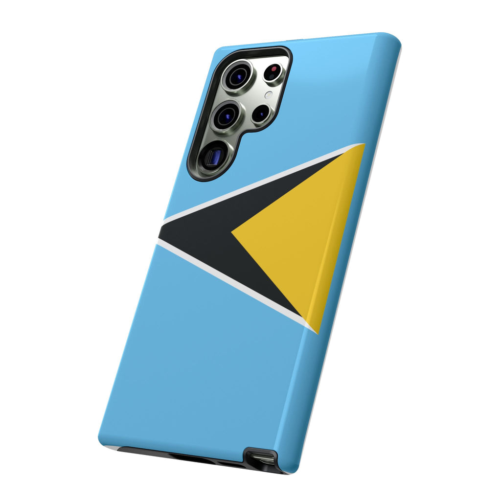 St Lucia Flag Tough Phone Case - Irie Blues Boutique
