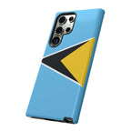 St Lucia Flag Tough Phone Case - Irie Blues Boutique