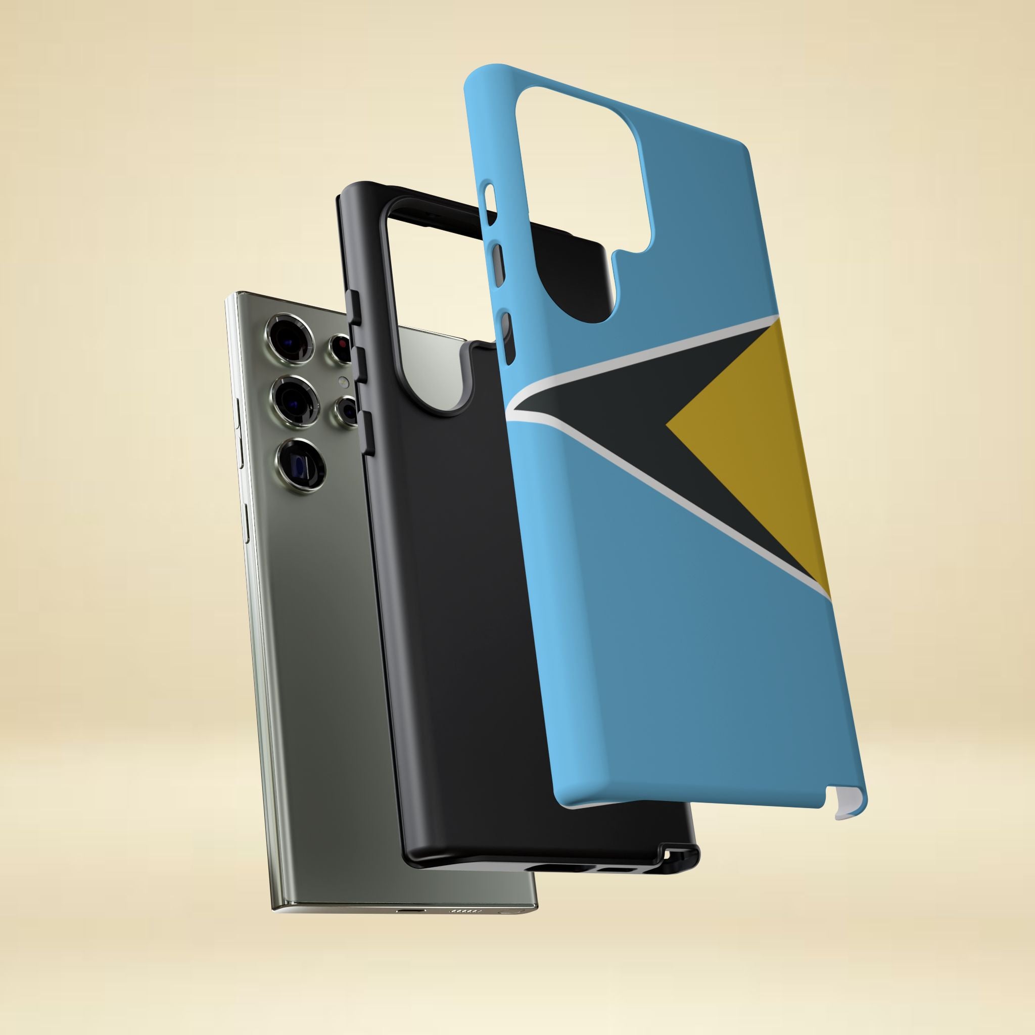 St Lucia Flag Tough Phone Case - Irie Blues Boutique