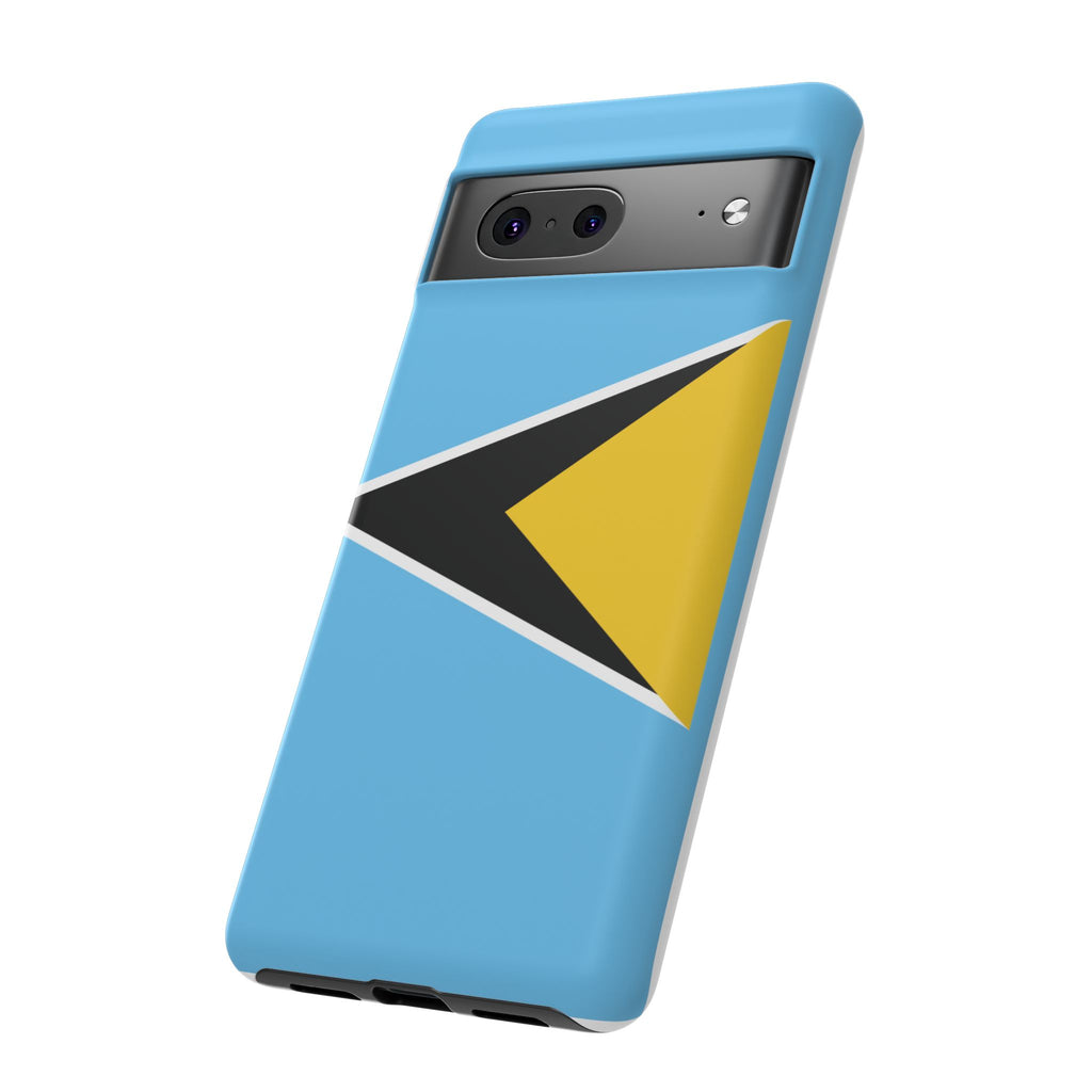 St Lucia Flag Tough Phone Case - Irie Blues Boutique