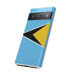 St Lucia Flag Tough Phone Case - Irie Blues Boutique