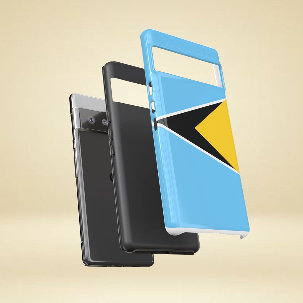 St Lucia Flag Tough Phone Case - Irie Blues Boutique