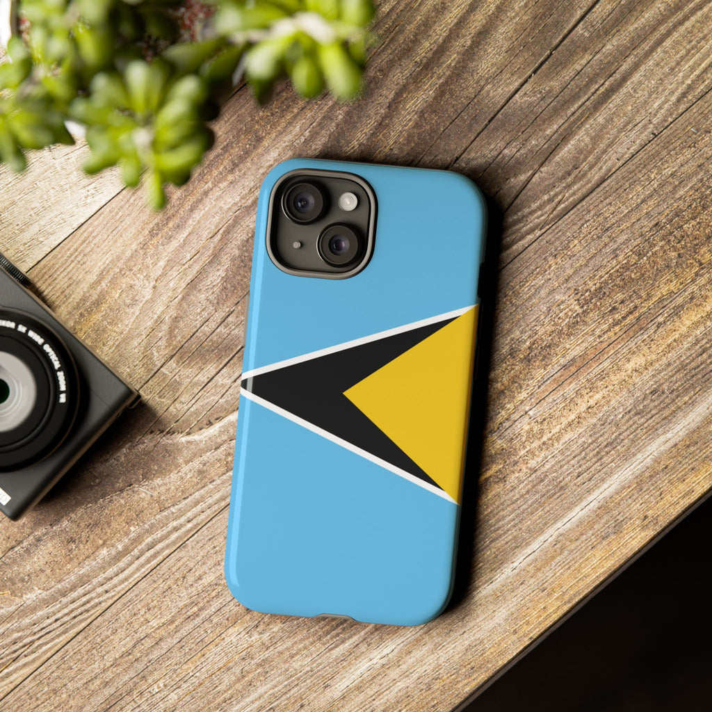 St Lucia Flag Tough Phone Case - Irie Blues Boutique