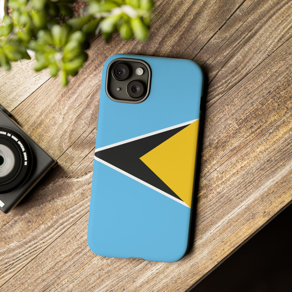 St Lucia Flag Tough Phone Case - Irie Blues Boutique