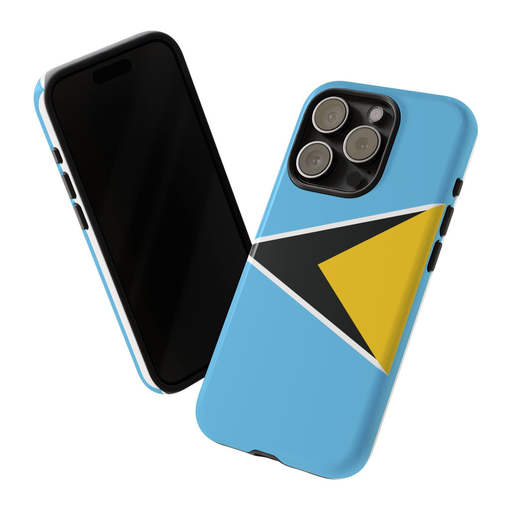 St Lucia Flag Tough Phone Case - Irie Blues Boutique