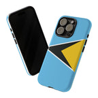 St Lucia Flag Tough Phone Case - Irie Blues Boutique