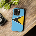 St Lucia Flag Tough Phone Case - Irie Blues Boutique