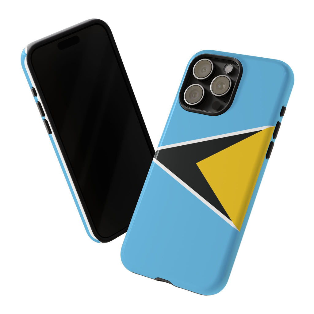 St Lucia Flag Tough Phone Case - Irie Blues Boutique